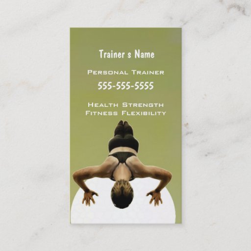 Customizable Personal Trainer Business Cards