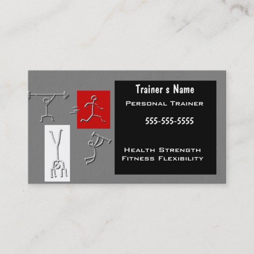 Personal Trainer Business Card