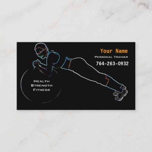 Personal Trainer Business Cards