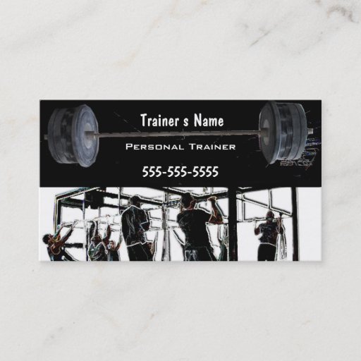 Customizable Personal Trainer Business Card Templates