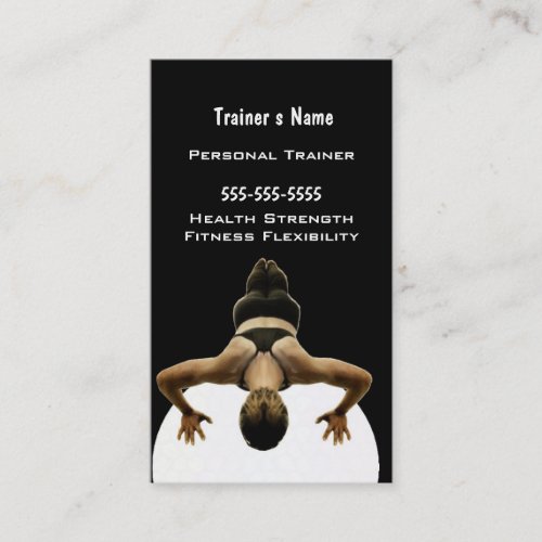 Personal Trainer Business Card Template
