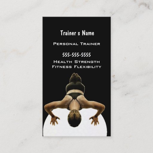 Customizable Personal Trainer Business Card Template