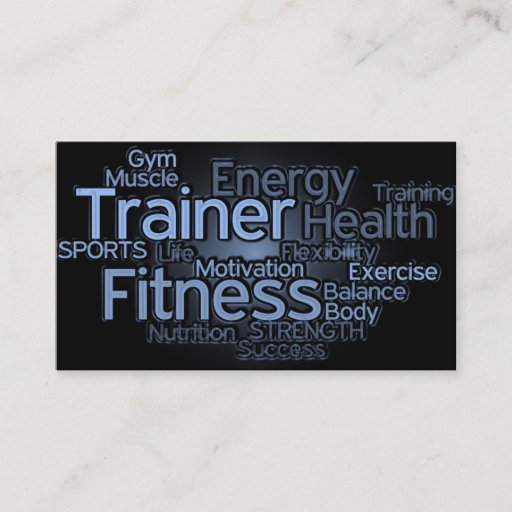 Customizable Personal Trainer Business Card