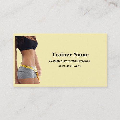 Personal Trainer Business Card
