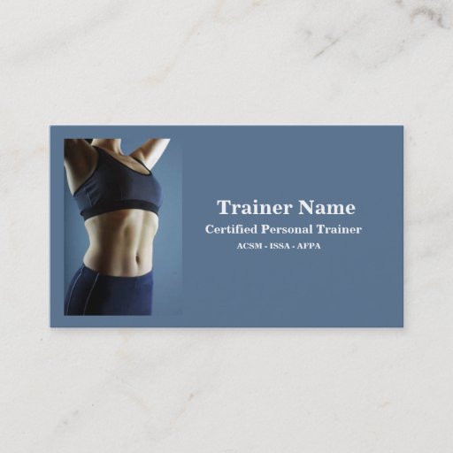 Customizable Personal Trainer Business Card