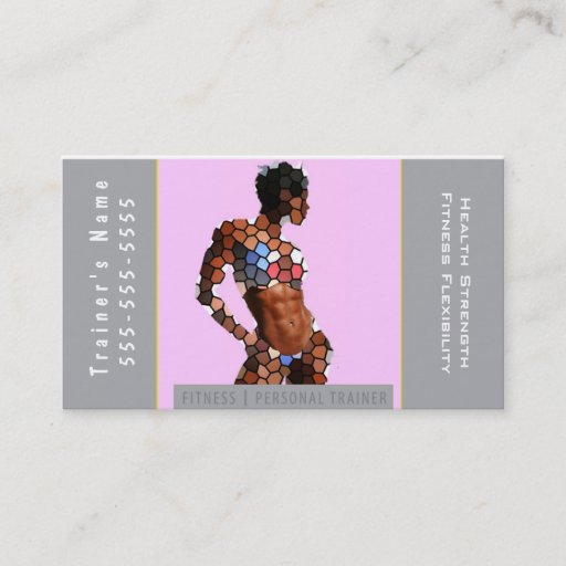 Customizable Personal Trainer Business Card