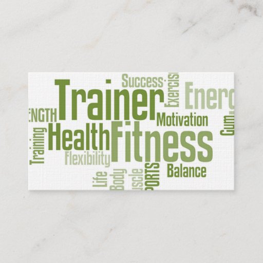 Customizable Personal Trainer Business Card
