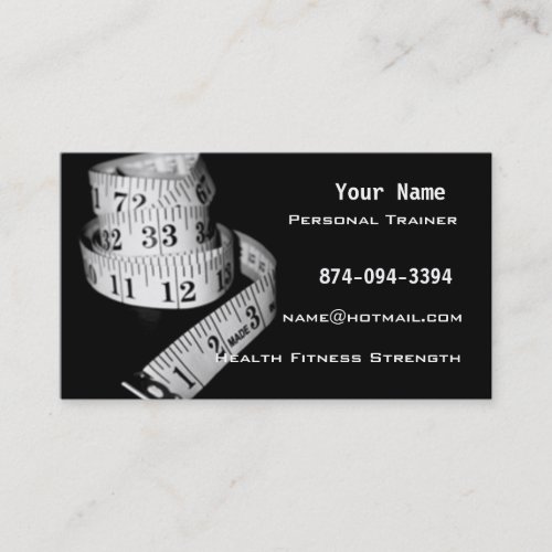 Personal Trainer Business Card Template