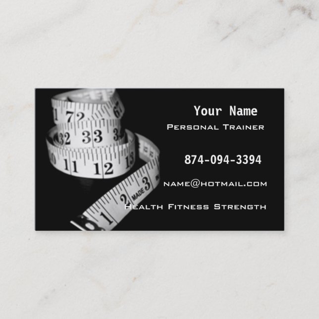 Personal Trainer Business Card (Front)