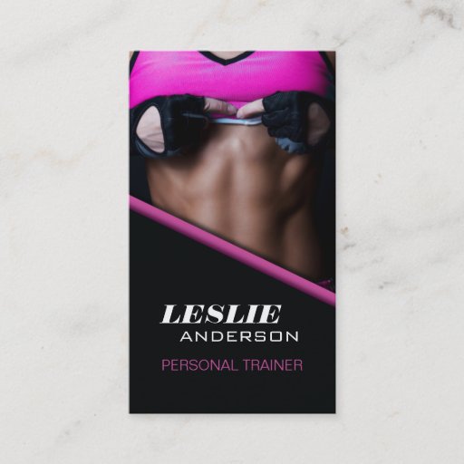 Customizable PERSONAL TRAINER BUSINESS CARD