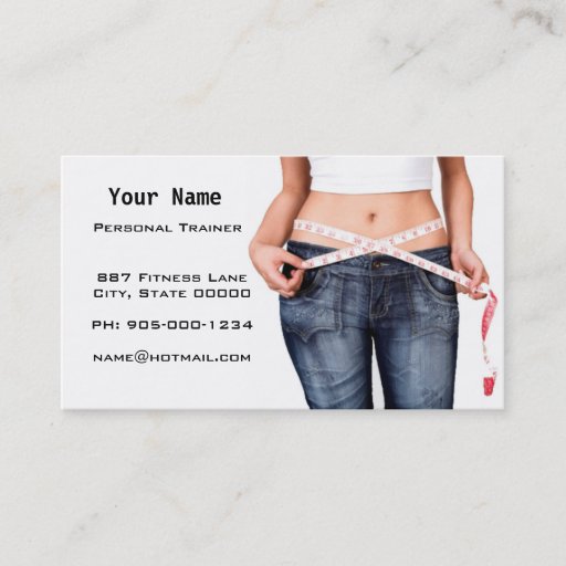 Customizable Personal Trainer Business Cards