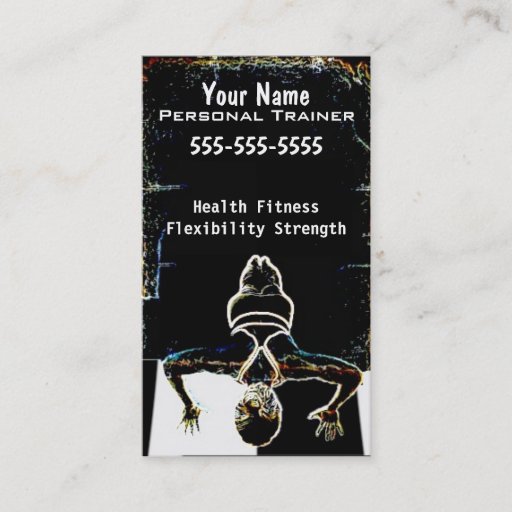 Customizable Personal Trainer Business Cards