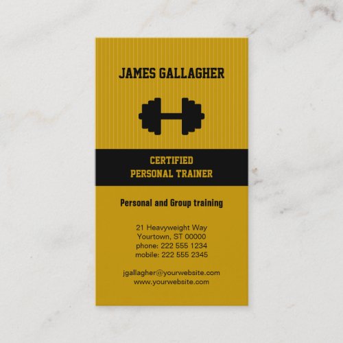 Personal Trainer Business Card
