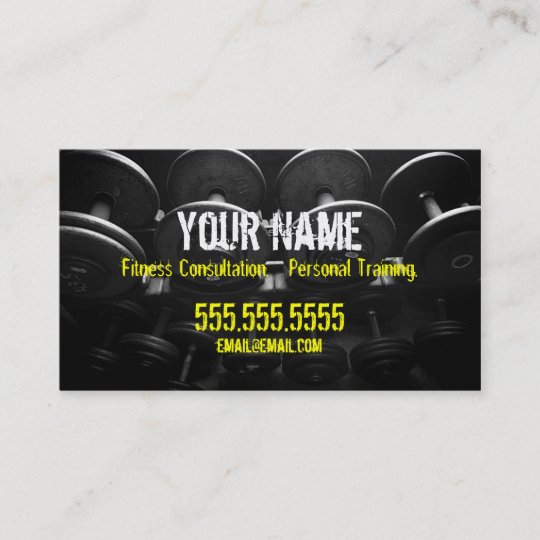 Personal Trainer Business Card