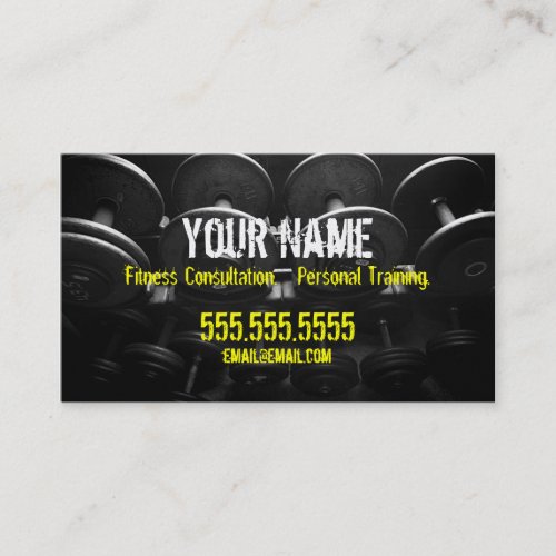 Personal Trainer Business Card