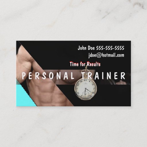 Customizable Personal Trainer Business Card