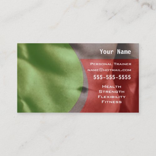 Personal Trainer Business Cards