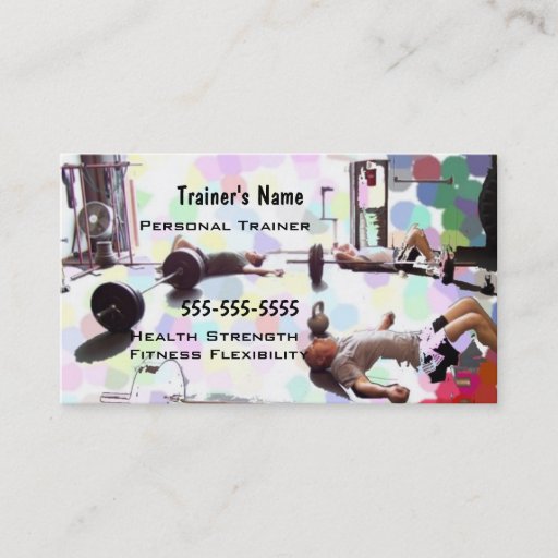 Customizable Personal Trainer Business Card