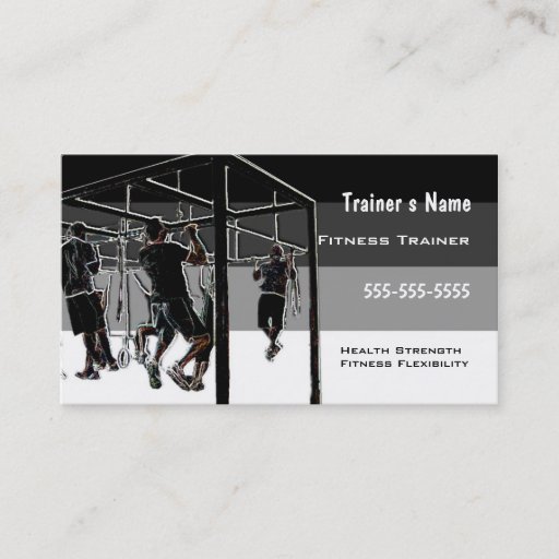 Customizable Personal Trainer Business Cards