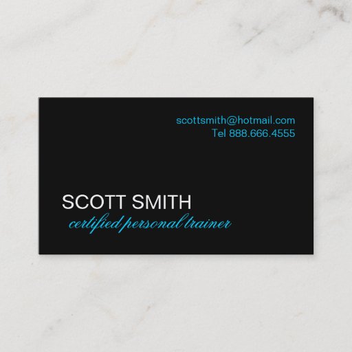 Customizable Personal Trainer Business Card