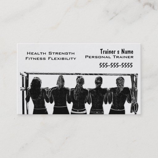 Customizable Personal Trainer Business Cards
