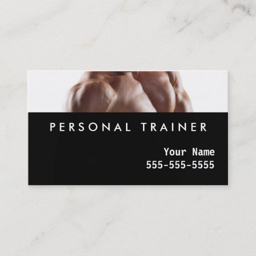 Customizable Personal Trainer Business Cards