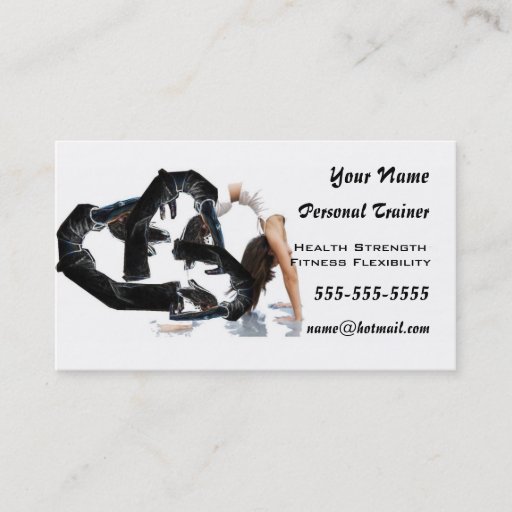 Customizable Personal Trainer Business Cards