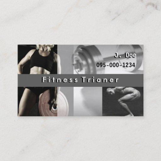 Customizable Personal Trainer Business Card