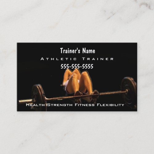 Personal Trainer Business Cards
