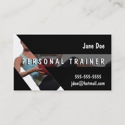 Customizable Personal Trainer Business Card