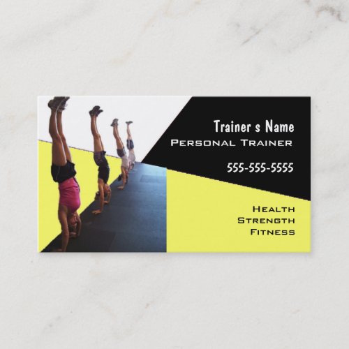 Personal Trainer Business Cards