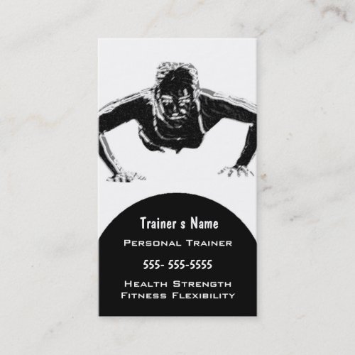 Personal Trainer Business Card Template