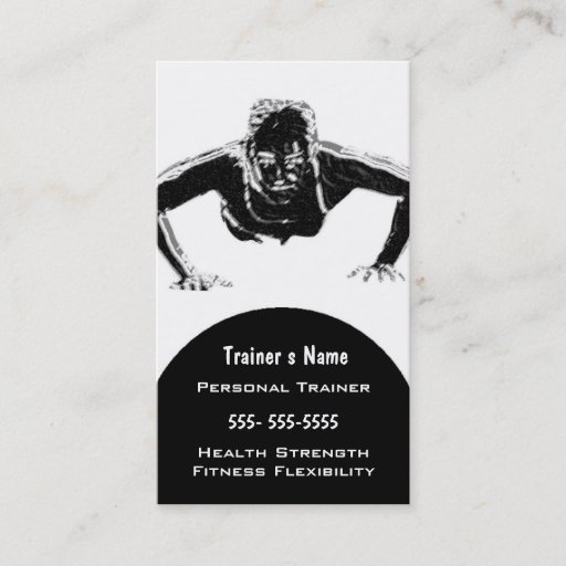Customizable Personal Trainer Business Card Template