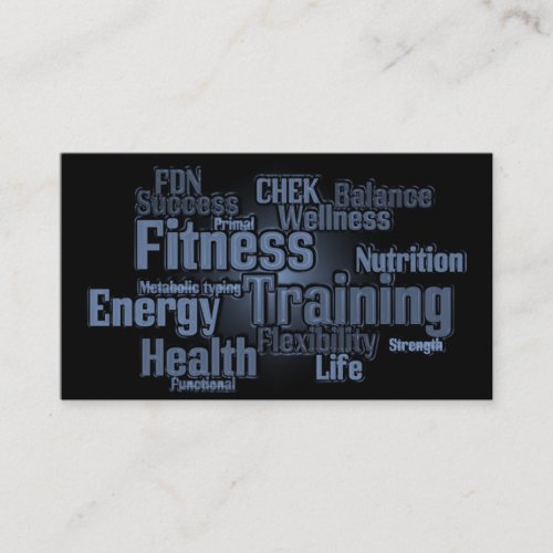 Personal Trainer Business Card