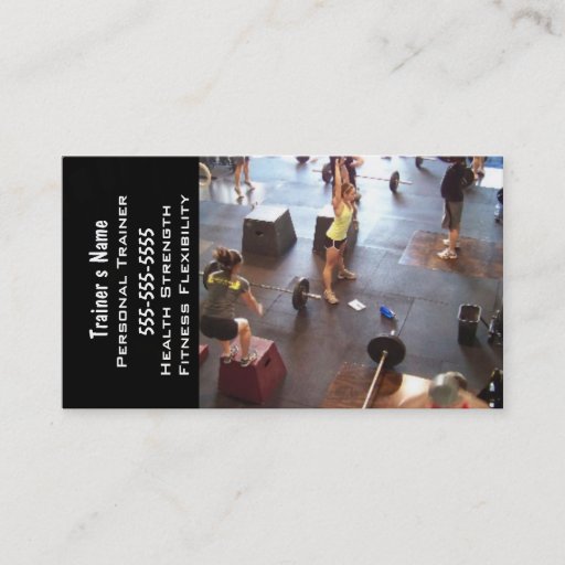 Customizable Personal Trainer Business Cards