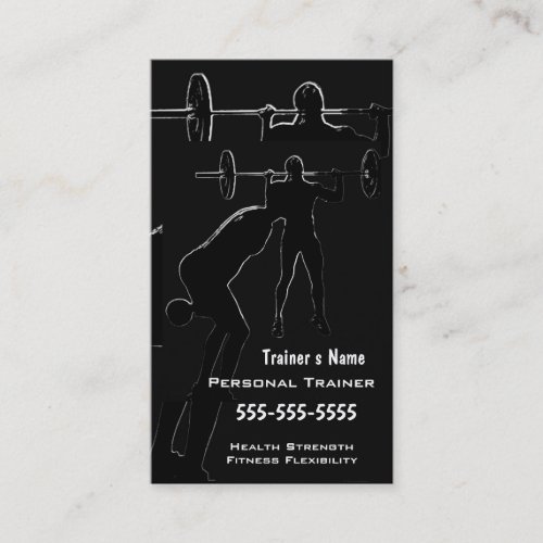 Personal Trainer Business Card Templates