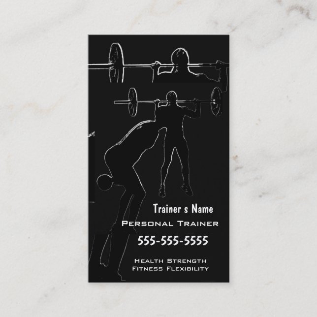 Personal Trainer Business Card (Front)