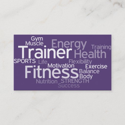 Customizable Personal Trainer Business Card