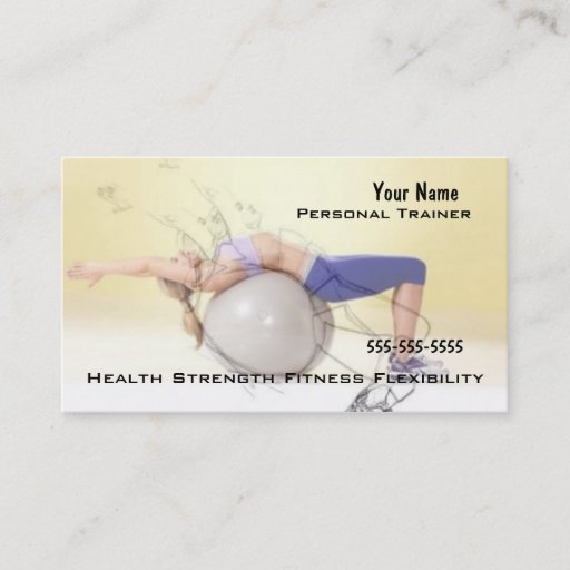 Customizable Personal Trainer Business Cards