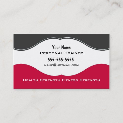 Personal Trainer Business Card Templates