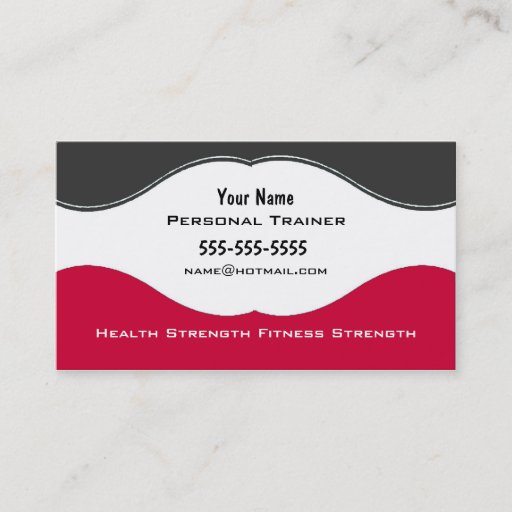 Customizable Personal Trainer Business Card Templates