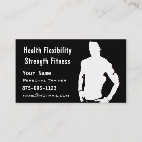 Personal Trainer Business Card Templates