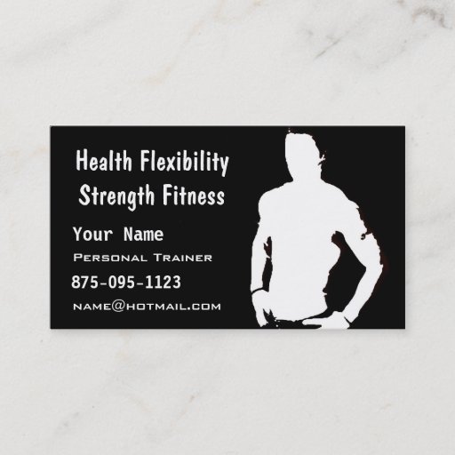 Customizable Personal Trainer Business Card Templates