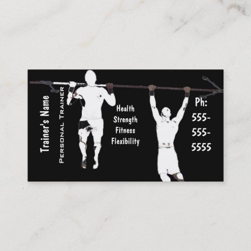 Customizable Personal Trainer Business Card