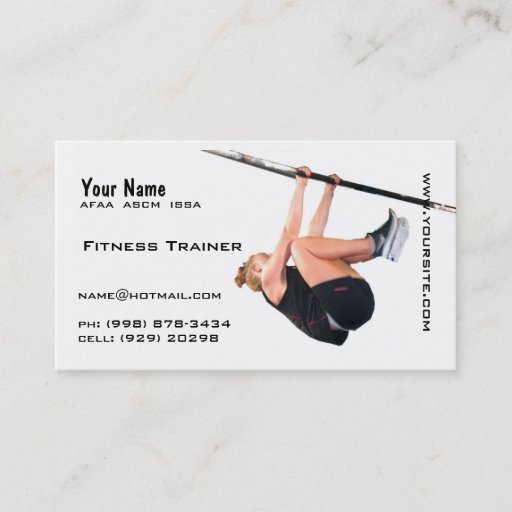 Customizable Personal Trainer Business Card Template