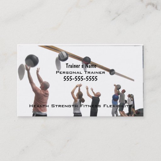 Customizable Personal Trainer Business Card Template