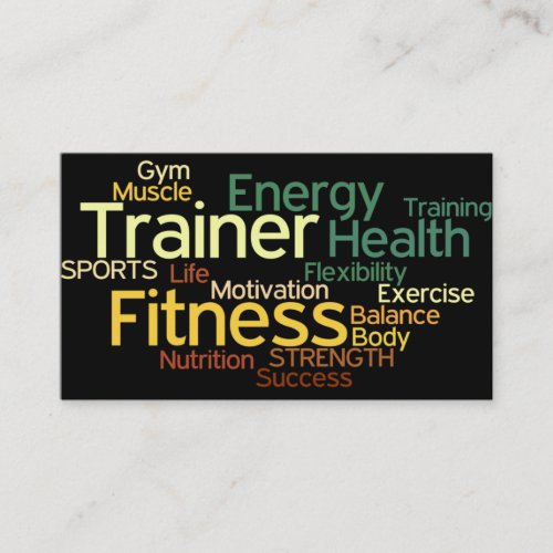 Personal Trainer Business Card