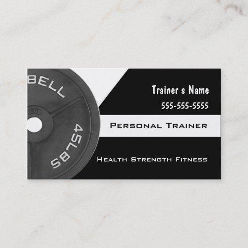 Personal Trainer Business Card