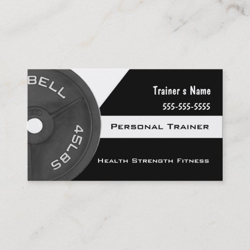 Customizable Personal Trainer Business Card