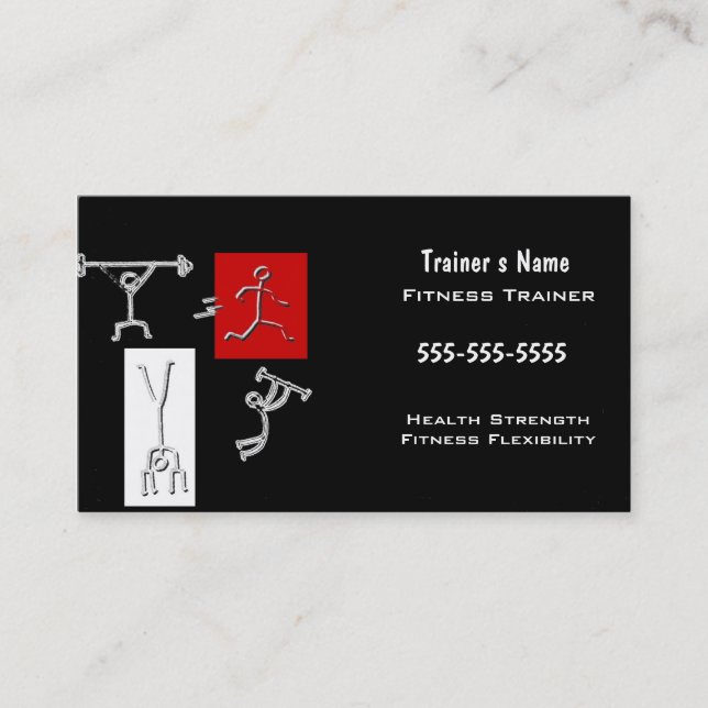 Personal Trainer Business Card (Front)